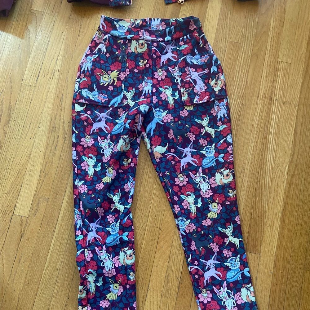 Blackmilk Eevee Evolution Floral Cuffed Pants - XXS